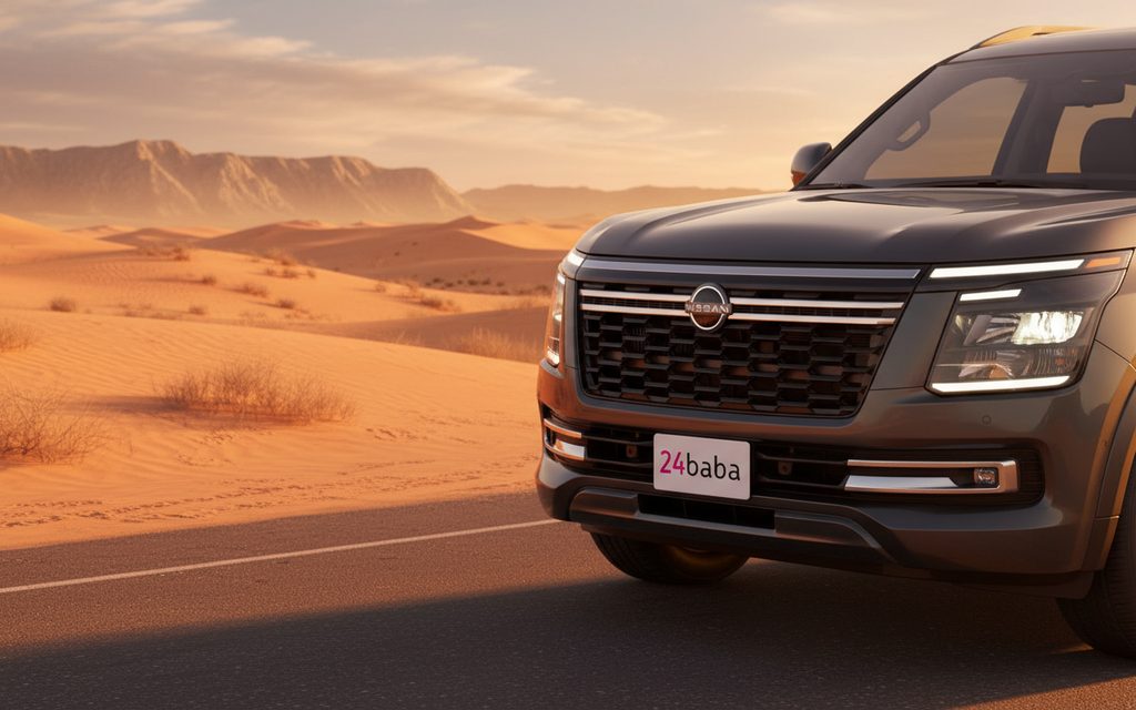 Nissan Patrol 2025 Green front view with headlights