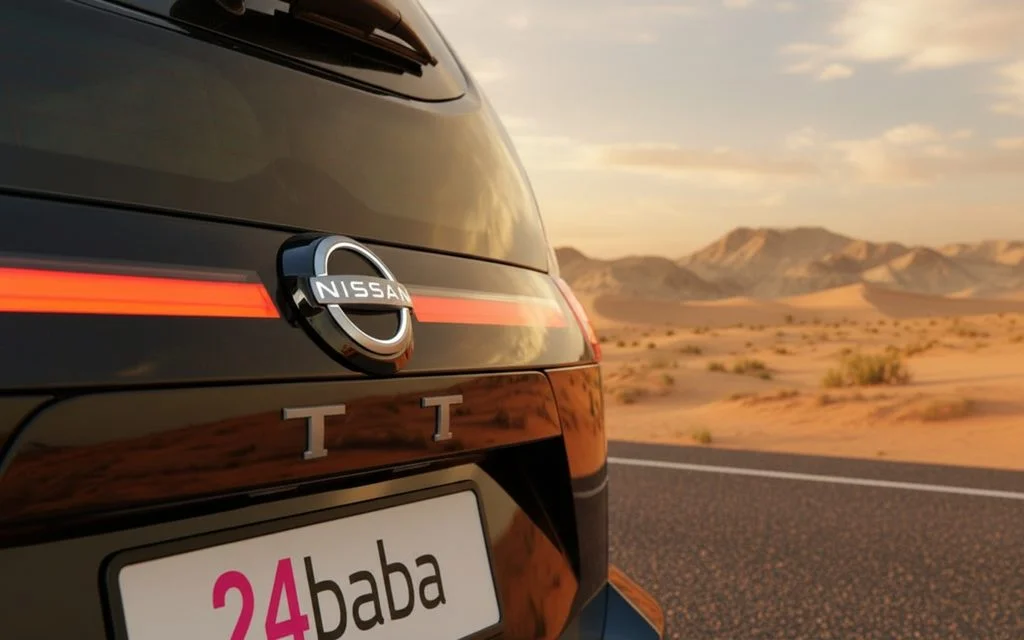 Nissan Patrol 2025 Green rear view showing taillights