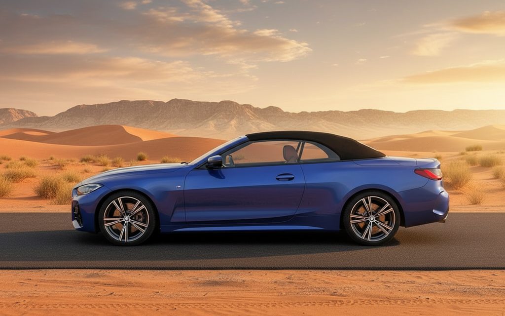 Bmw 420 2023 Blue side profile