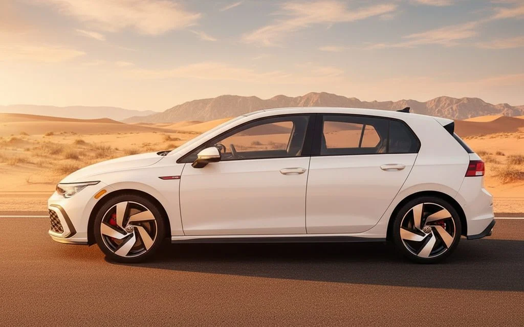 Volkswagen Golf 2022 White side profile