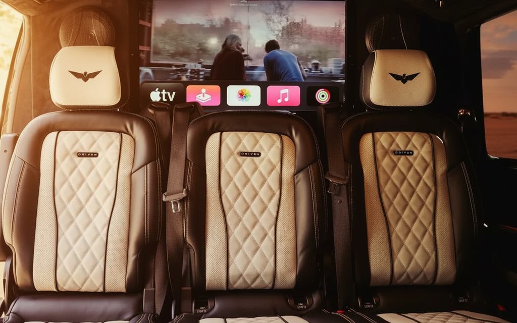 Mercedes V Class 2023 leather seats and cabin