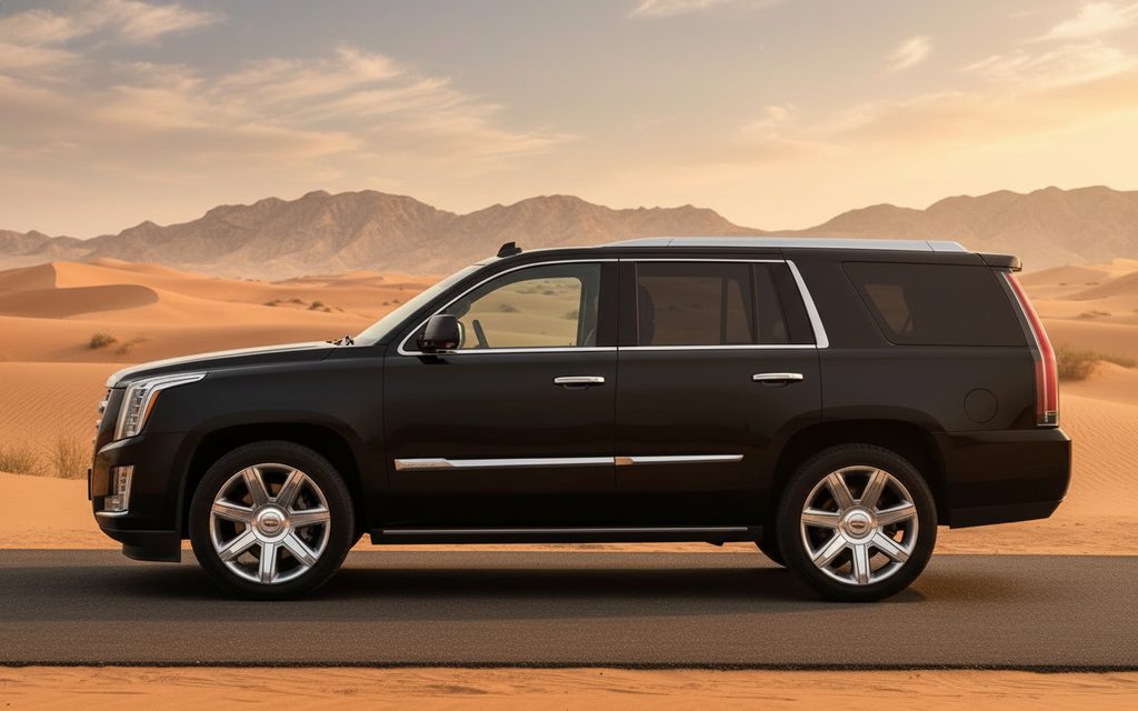 Cadillac Escalade 2025 Black side profile