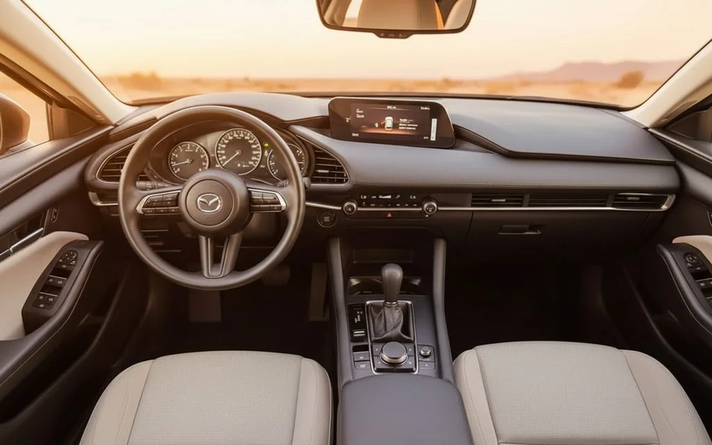 Mazda 3 2024 Black Mazda 3 rear view