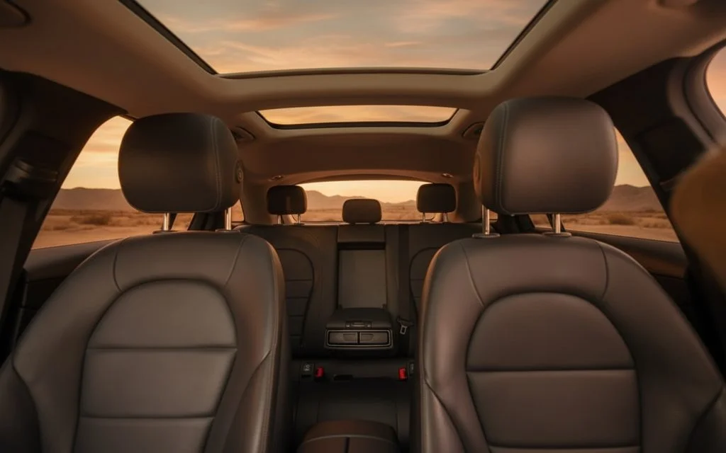 Mercedes Glc300 2021 leather seats and cabin