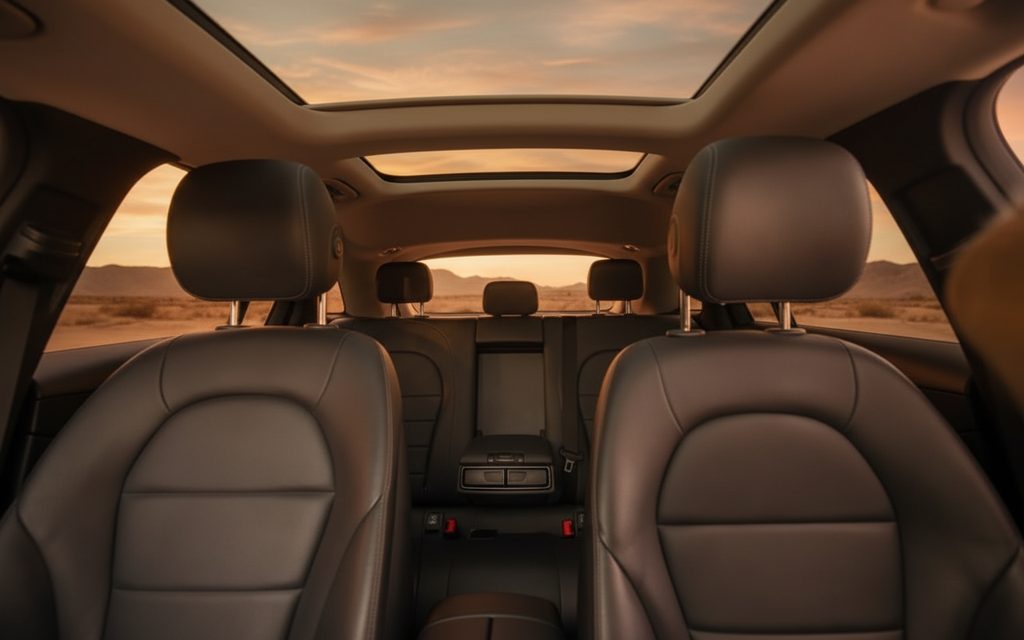 Mercedes Glc300 2021 leather seats and cabin