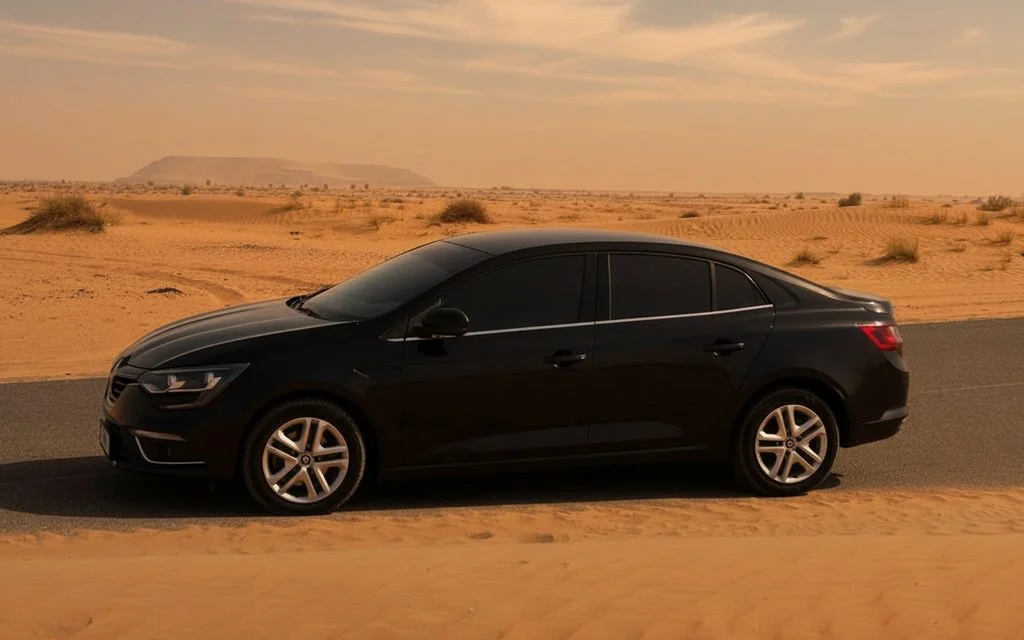 Renault Megane 2021 Black side profile