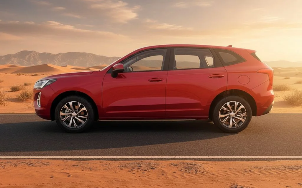 Haval Jolion 2023 Red side profile