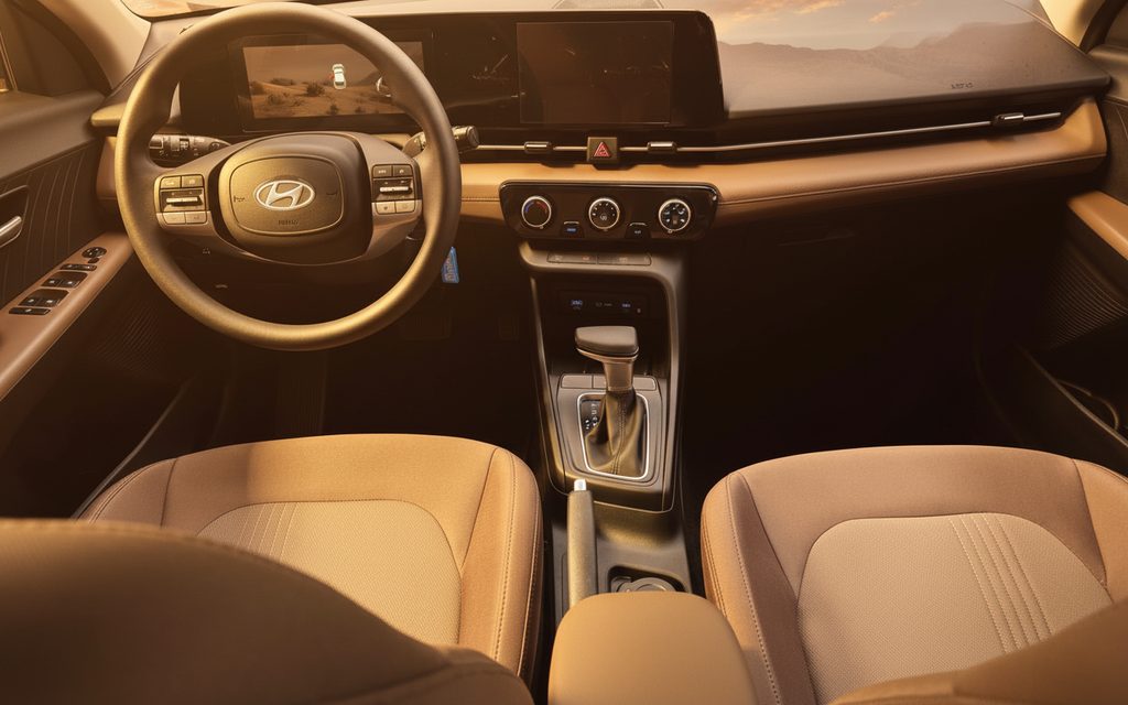 Hyundai Accent 2024 dashboard and infotainment