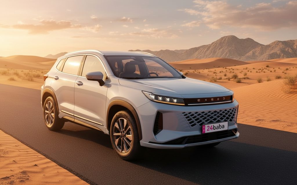 Exeed Lx 2025 Blue front view with headlights