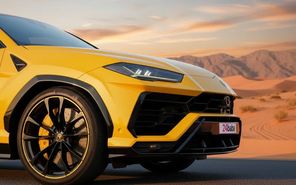 Lamborghini Urus 2022 alloy wheel close up