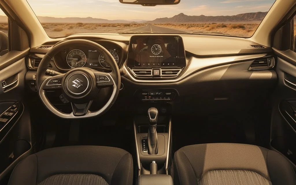 Suzuki Baleno 2023 dashboard and infotainment