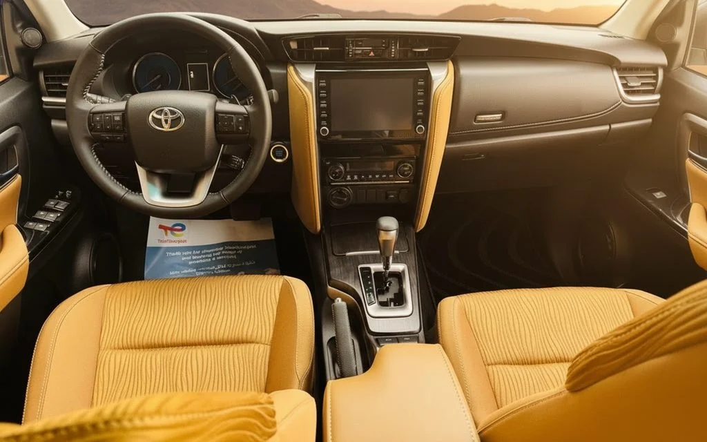 Toyota Fortuner 2024 dashboard and infotainment