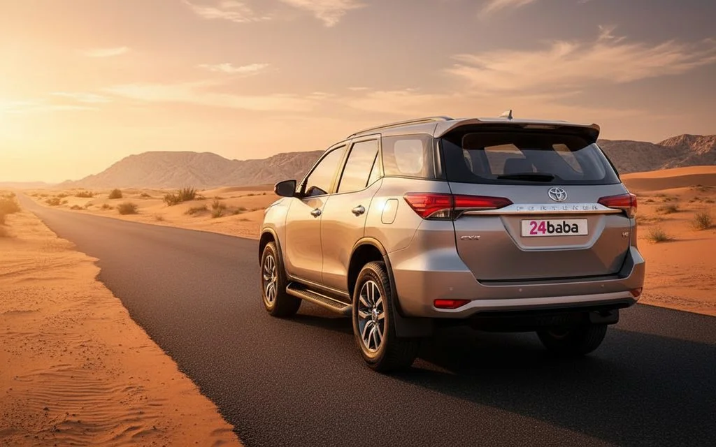 Toyota Fortuner 2024 Grey rear view showing taillights