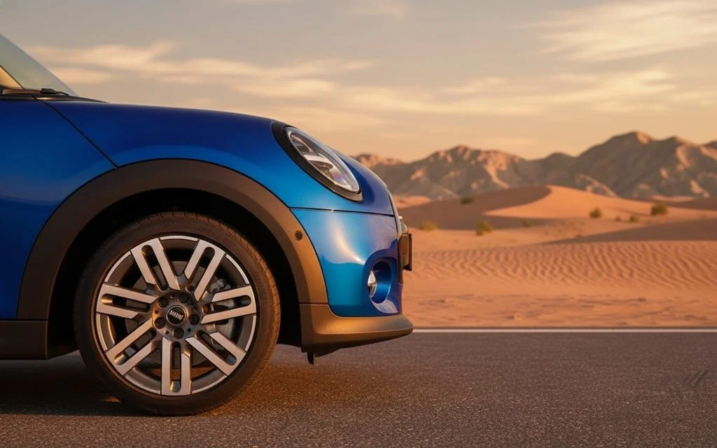 Mini Cooper 2025 alloy wheel close up