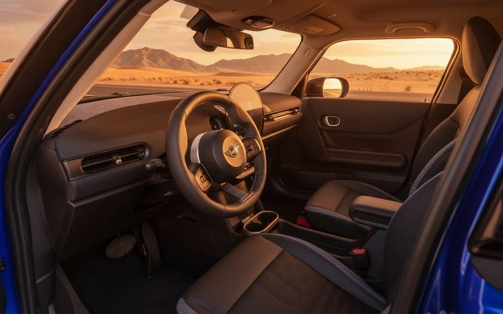 Mini Cooper 2025 interior view showing trim
