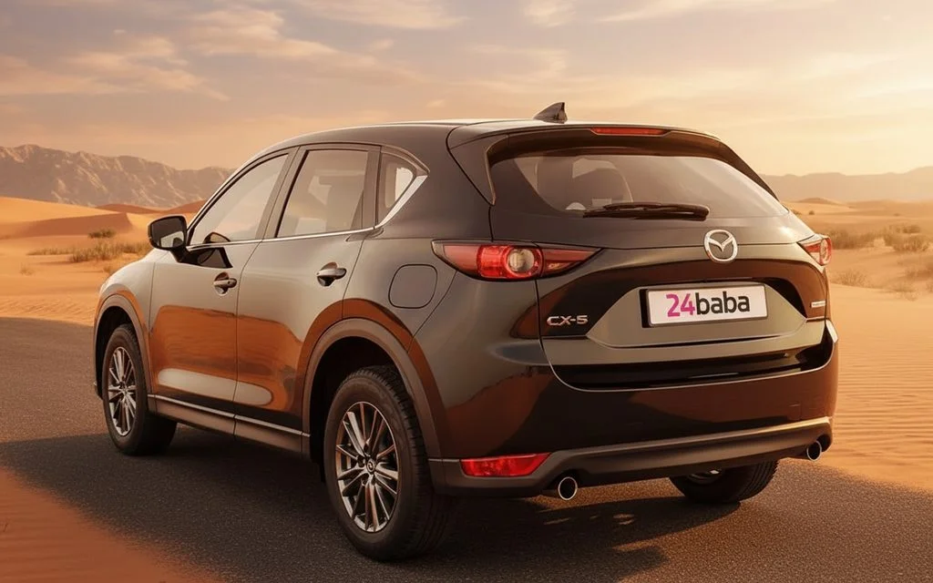 Mazda Cx 5 2021 Dark Gray rear view showing taillights