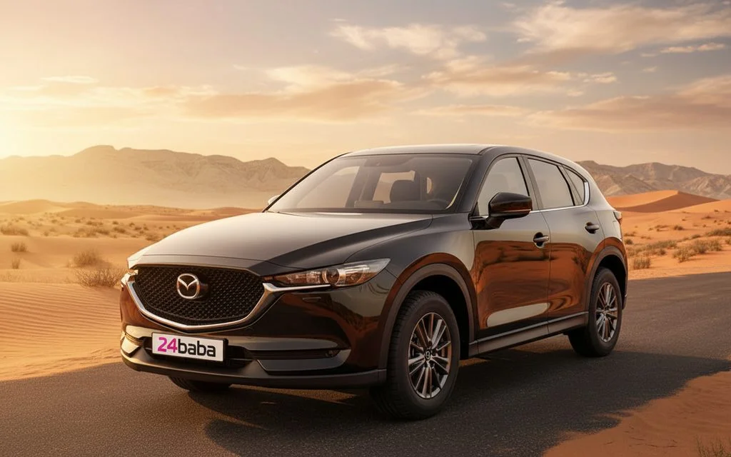 Mazda Cx 5 2021 Dark Gray front view with headlights