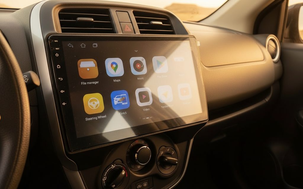 Nissan Sunny 2024 dashboard and infotainment