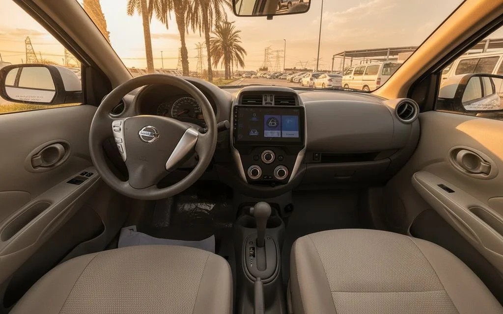 Nissan Sunny 2024 interior view showing trim