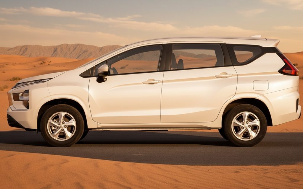Mitsubishi Xpander 2024 White side profile