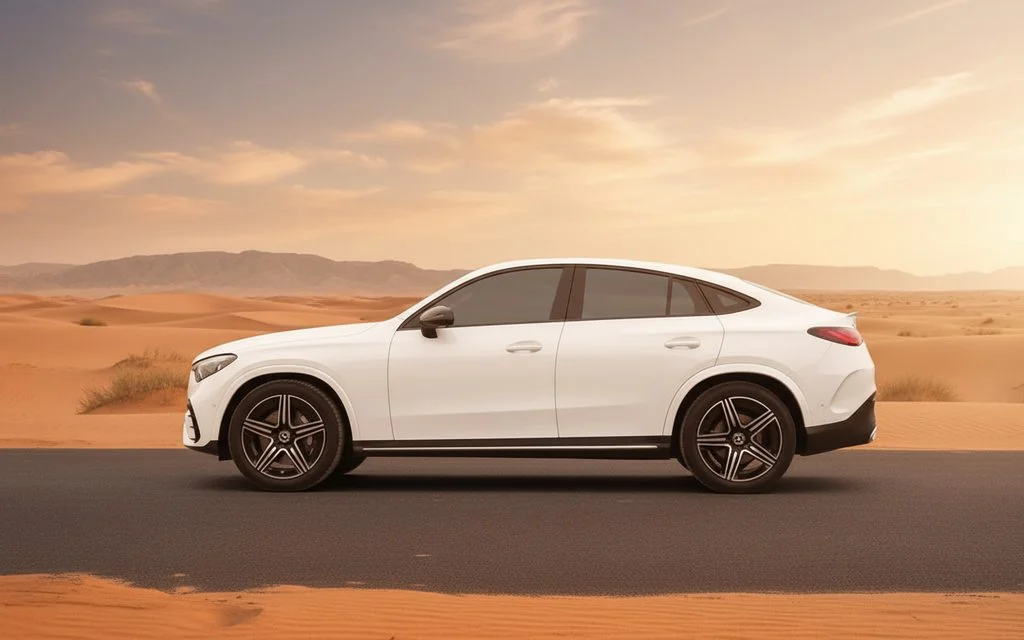 Mercedes Glc200 2024 White side profile