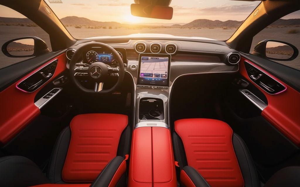 Mercedes Glc200 2024 dashboard and infotainment