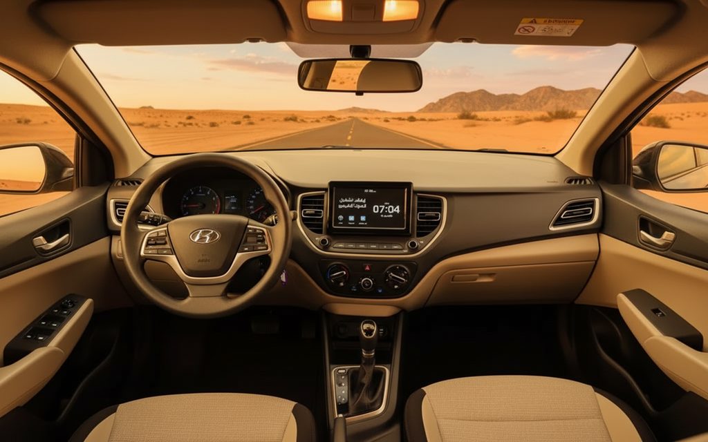 Hyundai Accent 2023 dashboard and infotainment