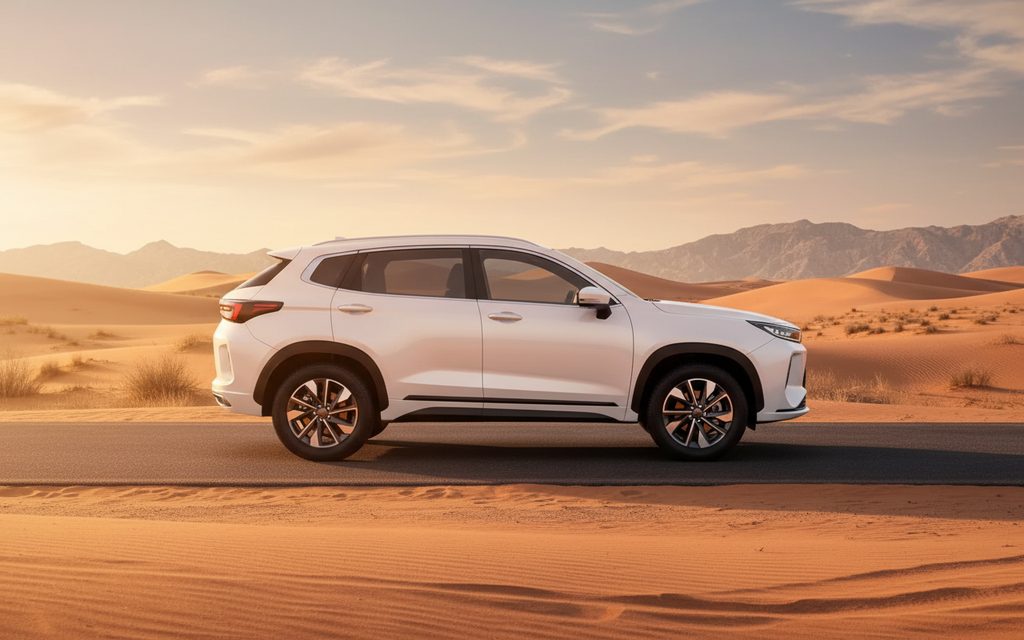 Exeed Lx 2025 White side profile