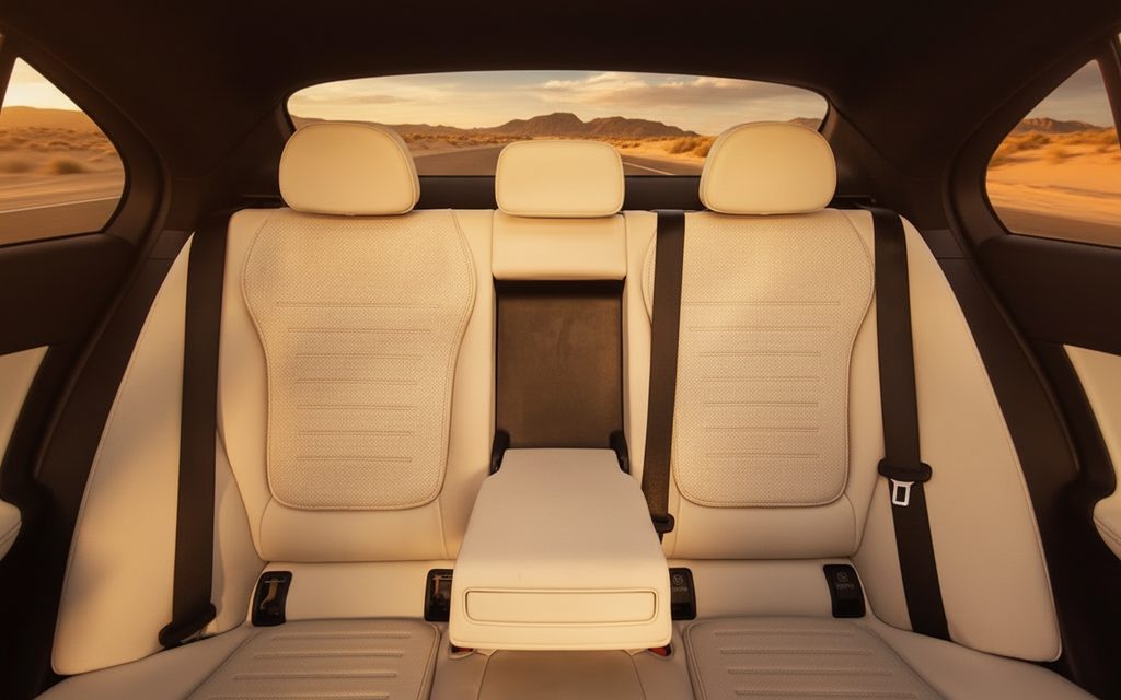 Mercedes C300 2023 leather seats and cabin