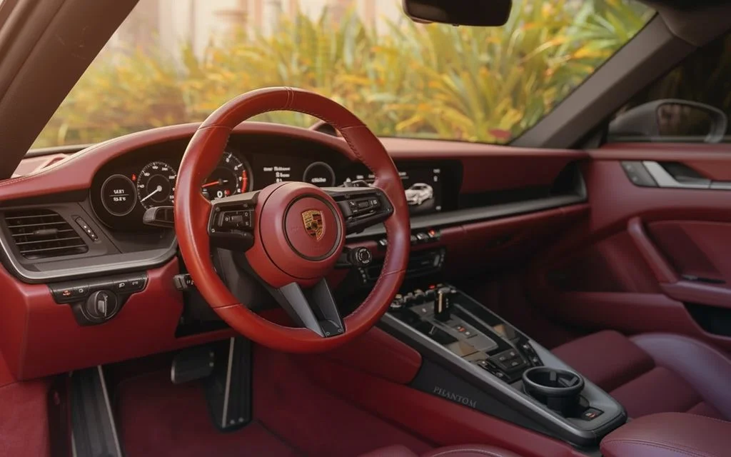 Porsche 911 2022 interior view showing trim