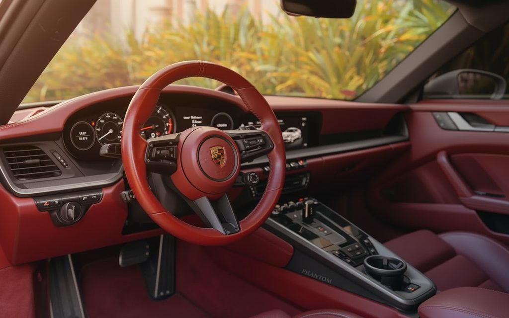 Porsche 911 2022 interior view showing trim