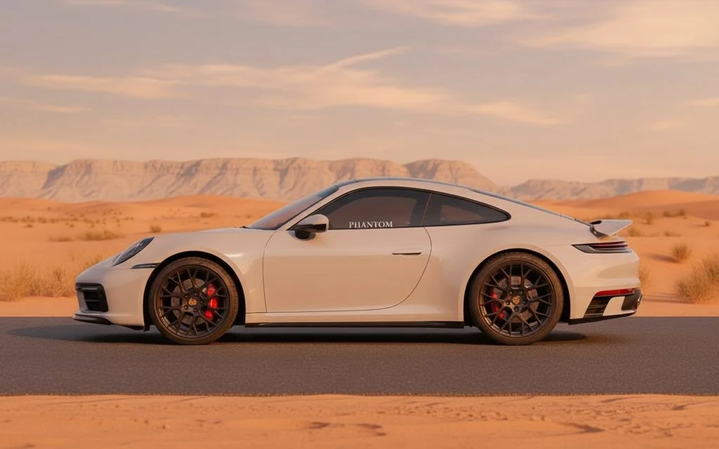 Porsche 911 2022 Grey side profile