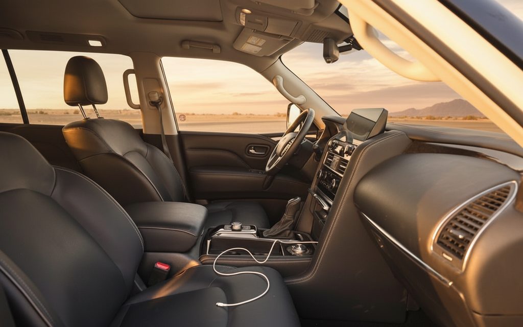 Infiniti Qx80 2024 interior view showing trim