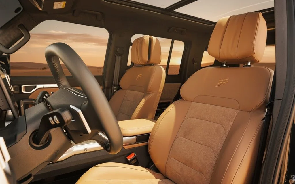 Jetour T2 2024 leather seats and cabin