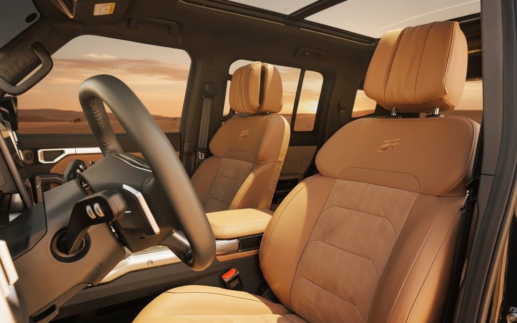 Jetour T2 2024 leather seats and cabin