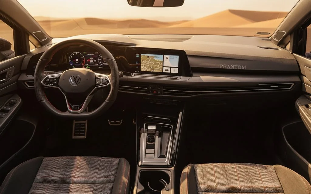Volkswagen Golf 2023 interior view showing trim