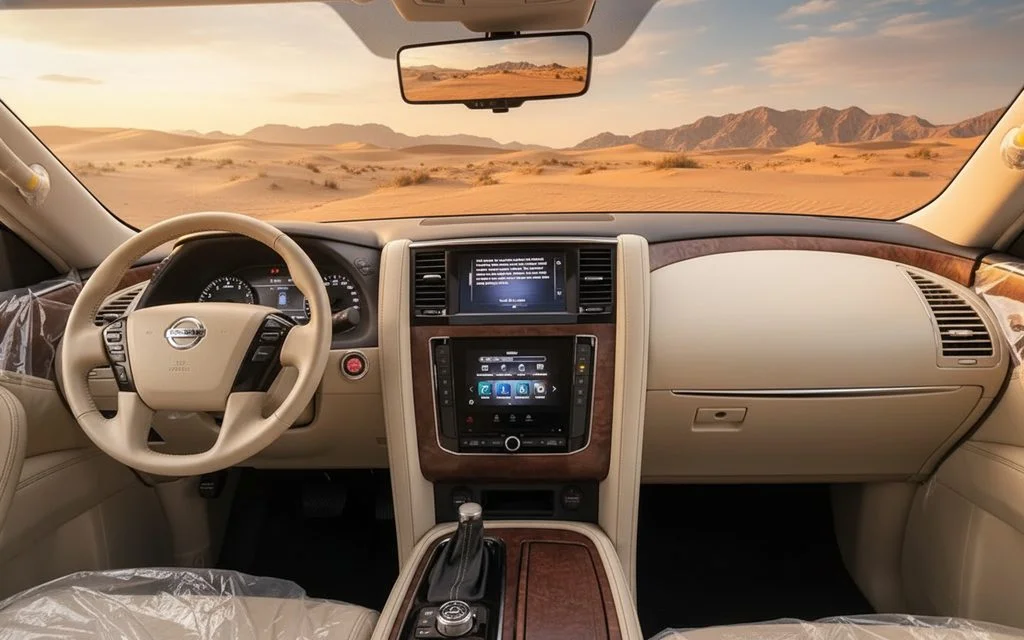 Nissan Patrol 2020 interior view showing trim