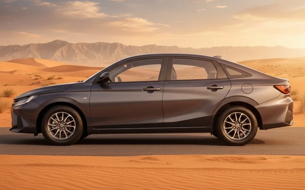 Toyota Yaris 2025 Grey side profile