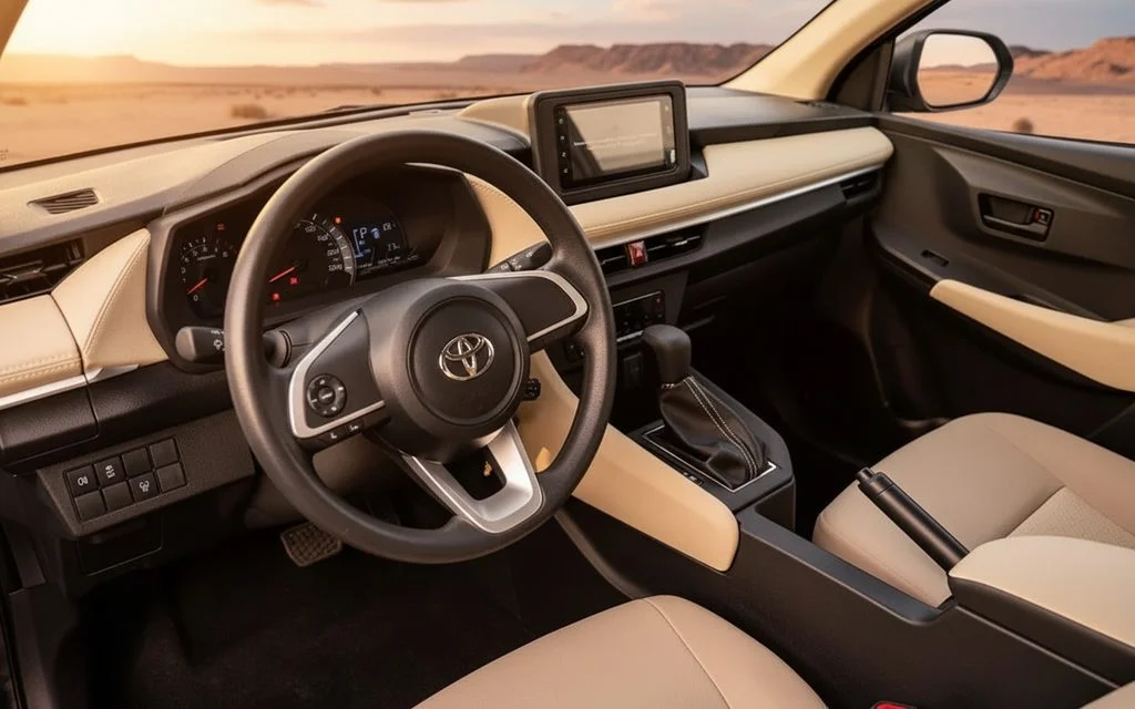 Toyota Yaris 2025 interior view showing trim