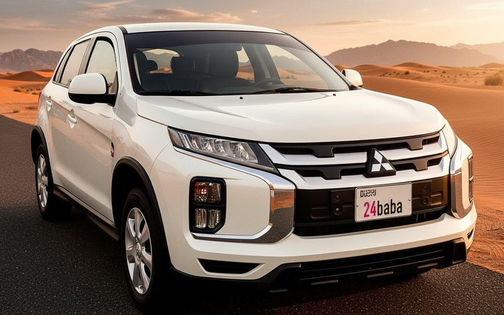 Mitsubishi Asx 2022 White front view with headlights