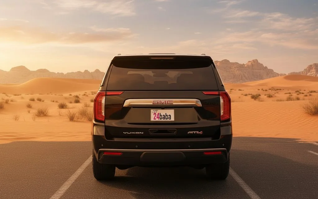 Gmc Yukon 2023 Black rear view showing taillights
