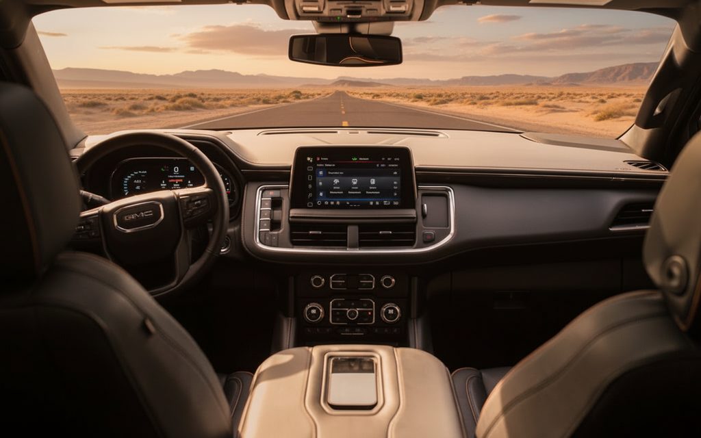 Gmc Yukon 2023 dashboard and infotainment