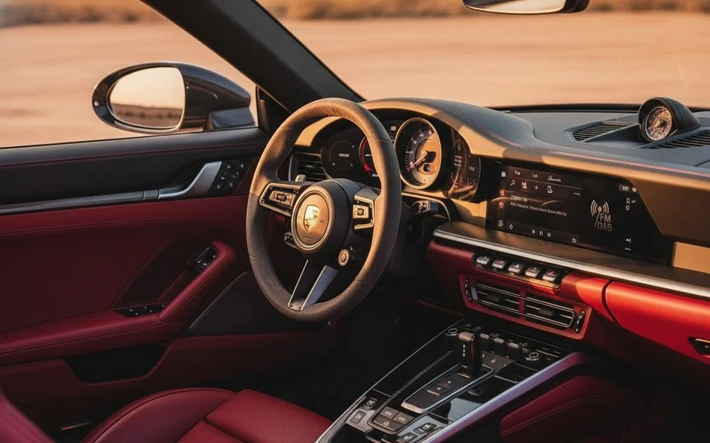 Porsche 911 2025 interior view showing trim