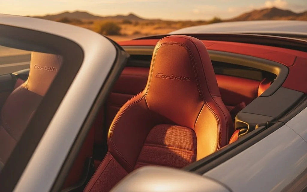 Porsche 911 2025 leather seats and cabin