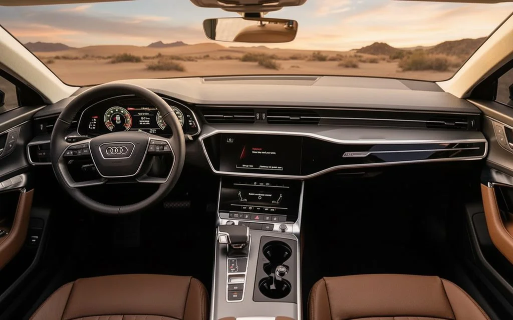 Audi A6 2023 dashboard and infotainment
