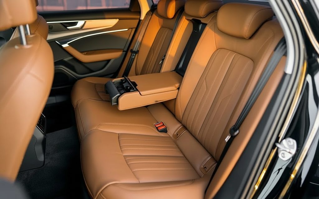 Audi A6 2023 leather seats and cabin