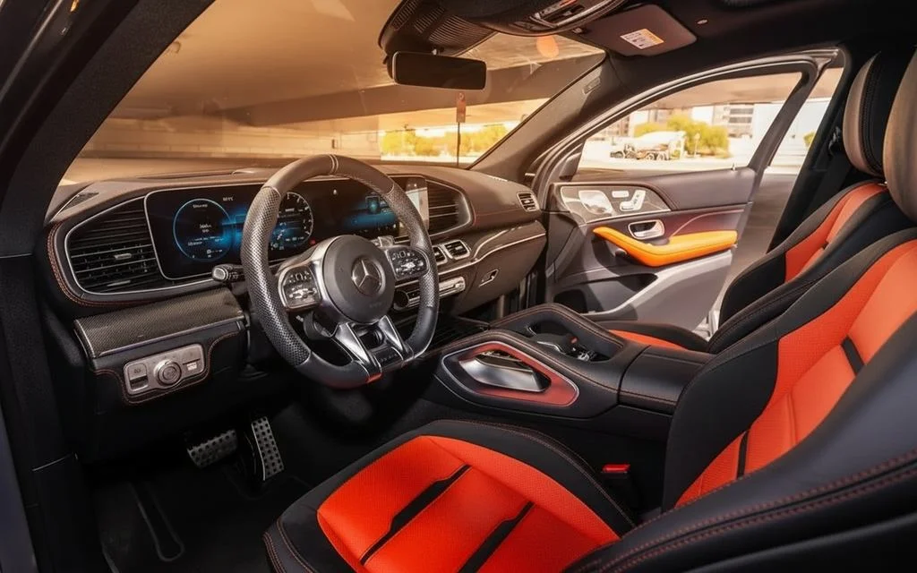 Mercedes Gle53 2022 dashboard and infotainment