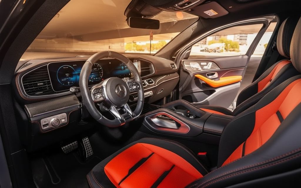 Mercedes Gle53 2022 dashboard and infotainment