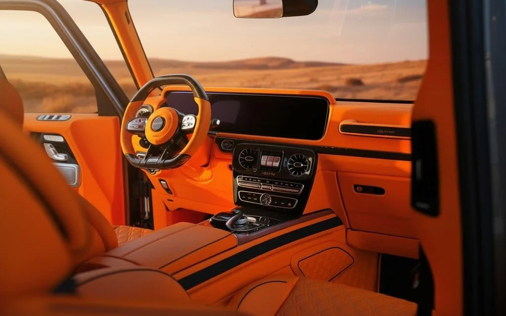 Mercedes G63 2023 dashboard and infotainment