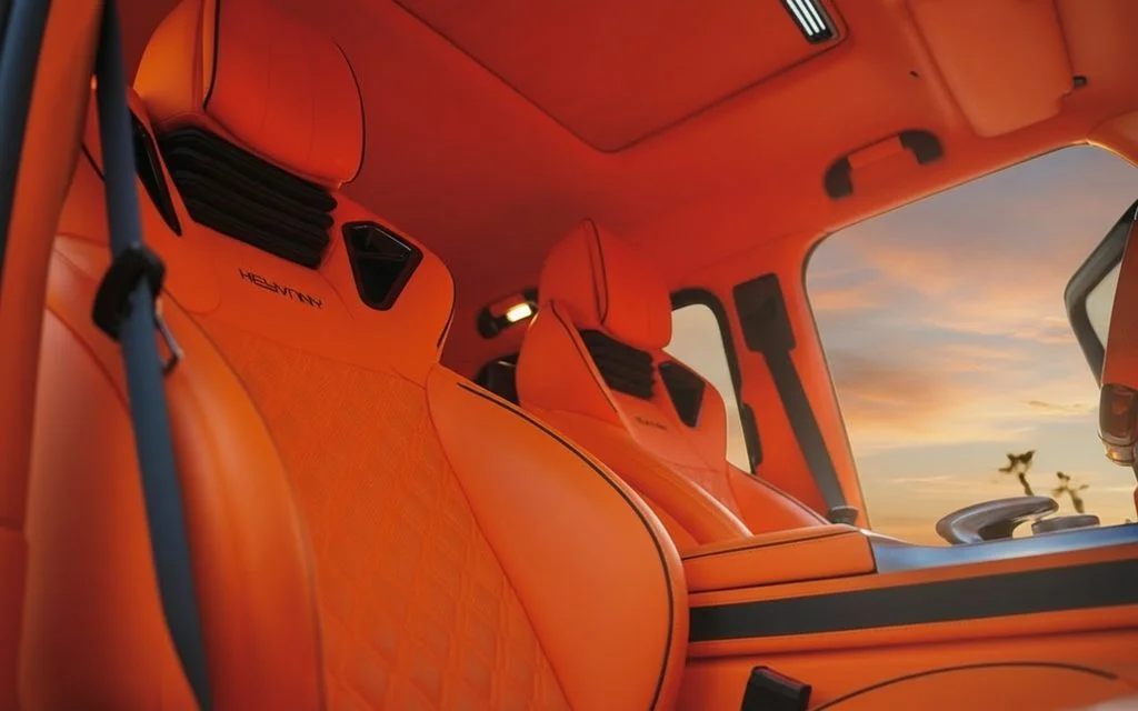 Mercedes G63 2023 leather seats and cabin